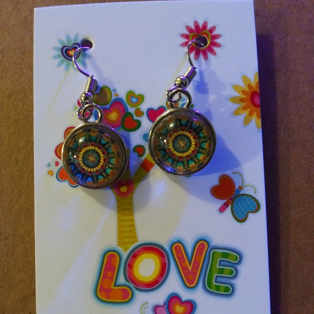 Handmade cabochon earrings